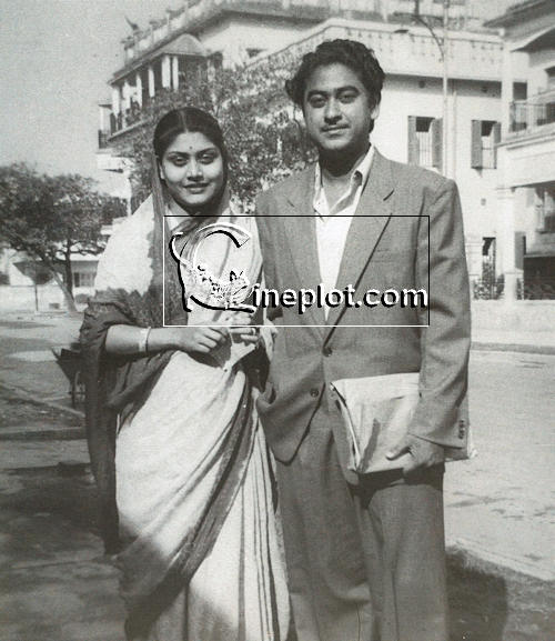 Kishore Kumar with his first wife Ruma Devi