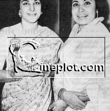 Meena Kumari with Nargis