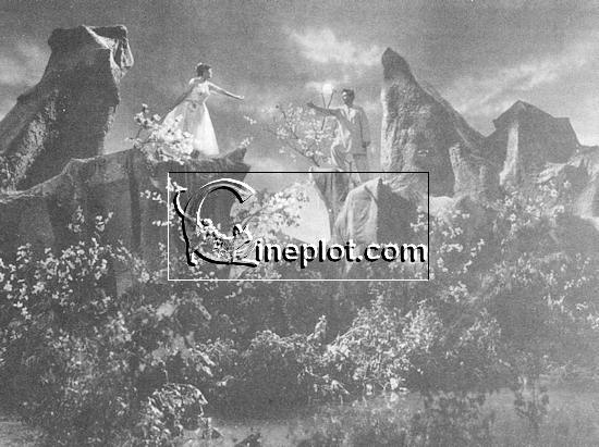 Vijayalakshmi and Sajjan in Toofan (1954)