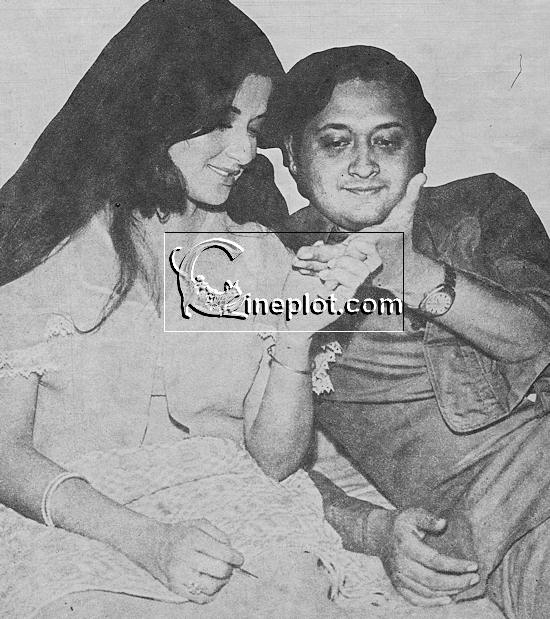 Moushumi Chatterjee with her husband Ritesh (Jayant Mukherjee)