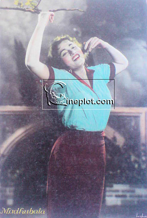 Madhubala in Trousers - Rare Postcard